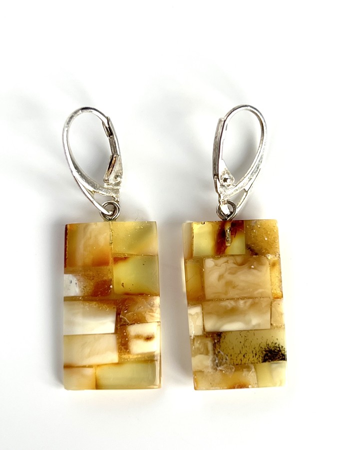 Auskarai - ,,Auksinė mozaika"