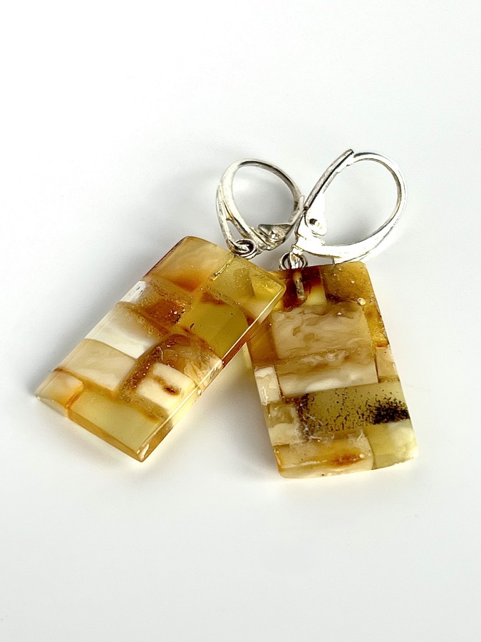 Auskarai - ,,Auksinė mozaika"