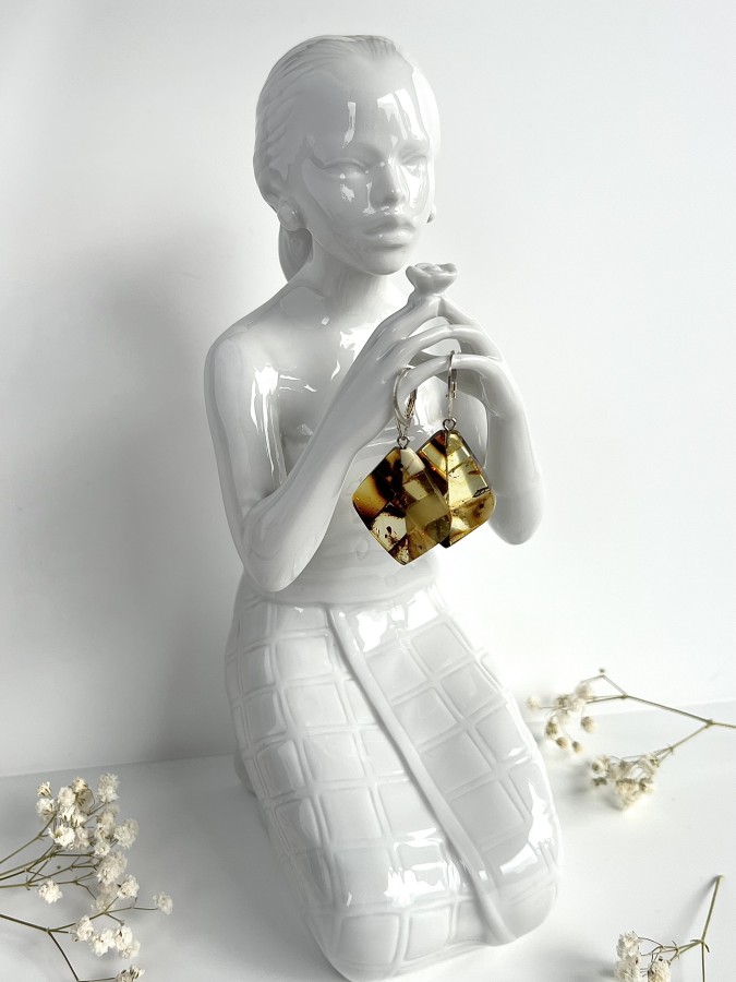 Auskarai - ,,Medaus ženklai"