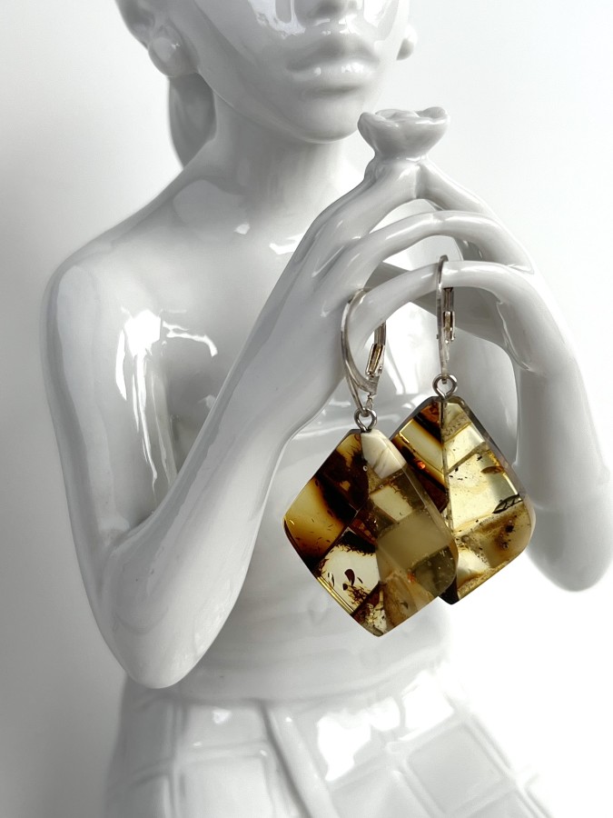 Auskarai - ,,Medaus ženklai"