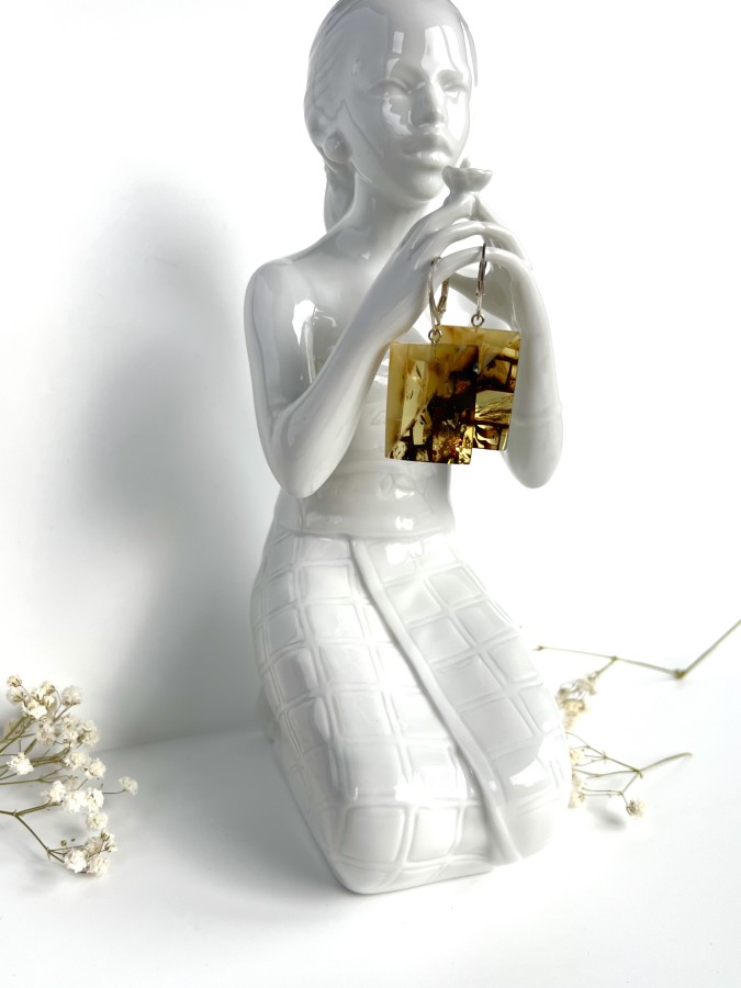 Auskarai - ,,Saulės mozaika"